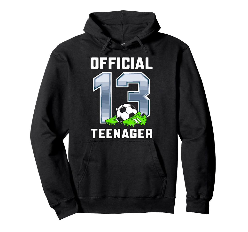 Teenager 13Th Brithday Party Soccer Hoodie - Unique Graphic for Adults