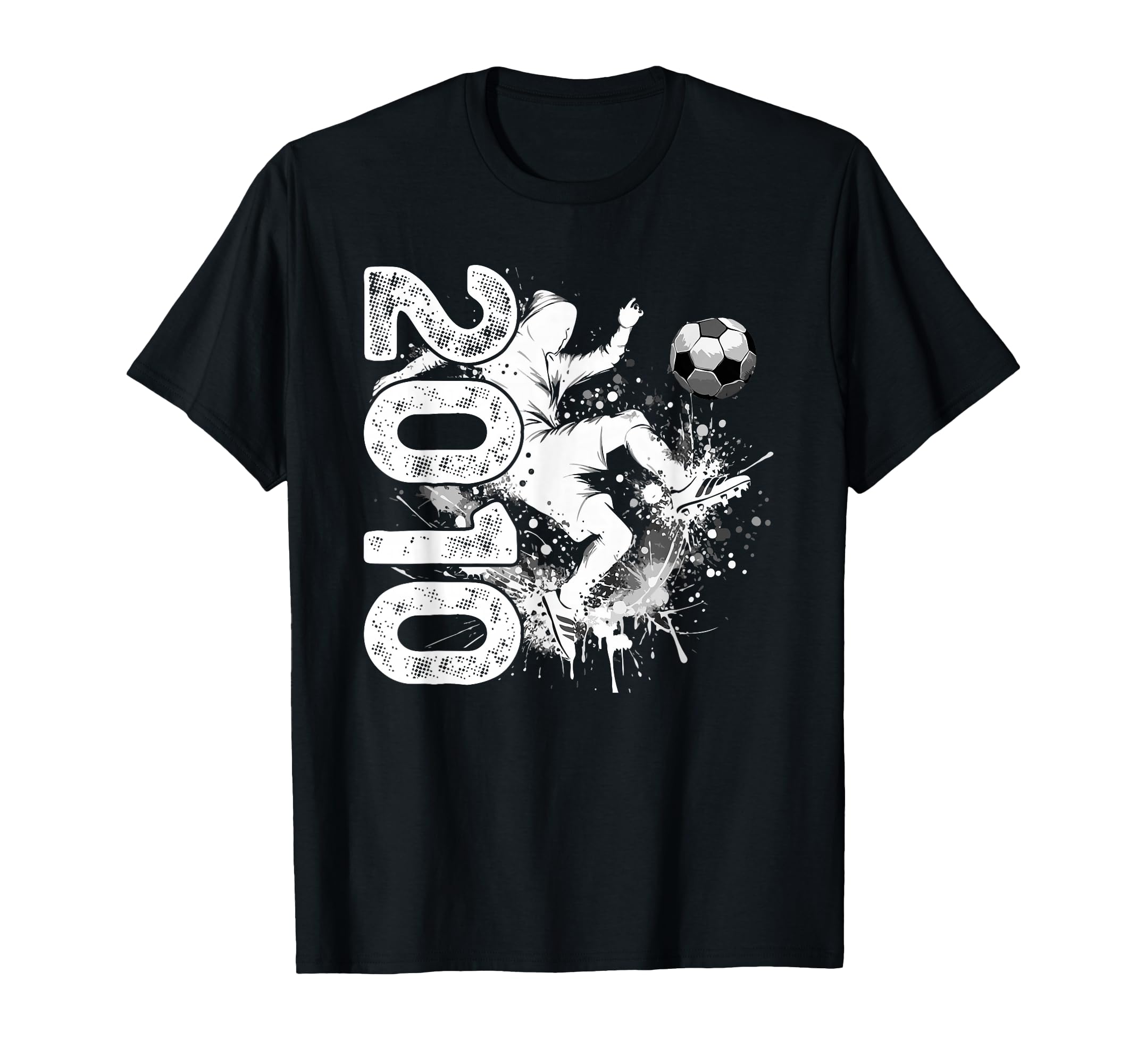 16Th Birthday Soccer 2010 Kick Silhouette T-Shirt - Novelty Apparel Unisex