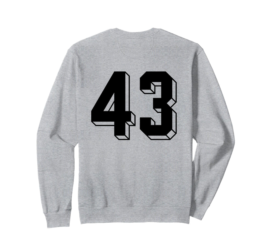 Number 43 Backside 80S 90S Team Sweatshirt - Custom Art Print Men Women