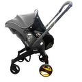 Stroller Sun Shade - Universal UV Protection Cover for Strollers Sunshade with See Through, Clip-On Sun Blocker, Sun Shield for Baby, Breathable Adjustable Fit, Full Coverage, M Black