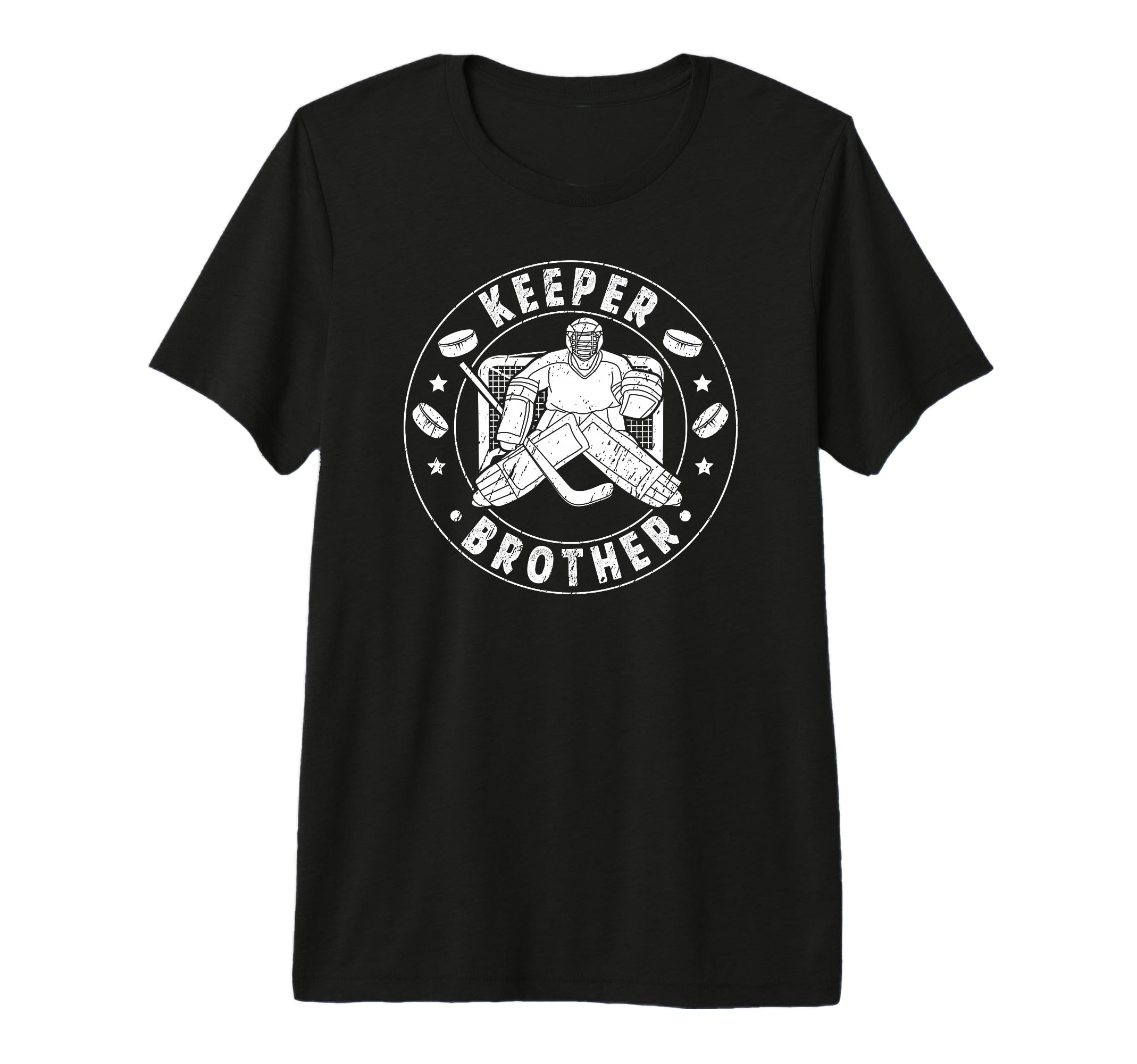 Ice Hockey Keeper Brother Hockey T-Shirt - Aesthetic Graphic for Adults