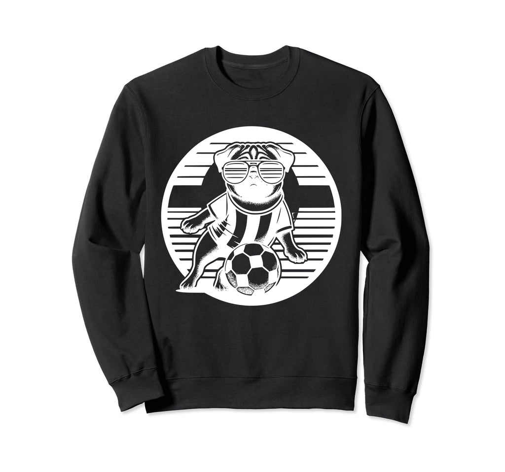 Pug Dog Soccer Player Champion Sweatshirt - Custom Art Print Men Women
