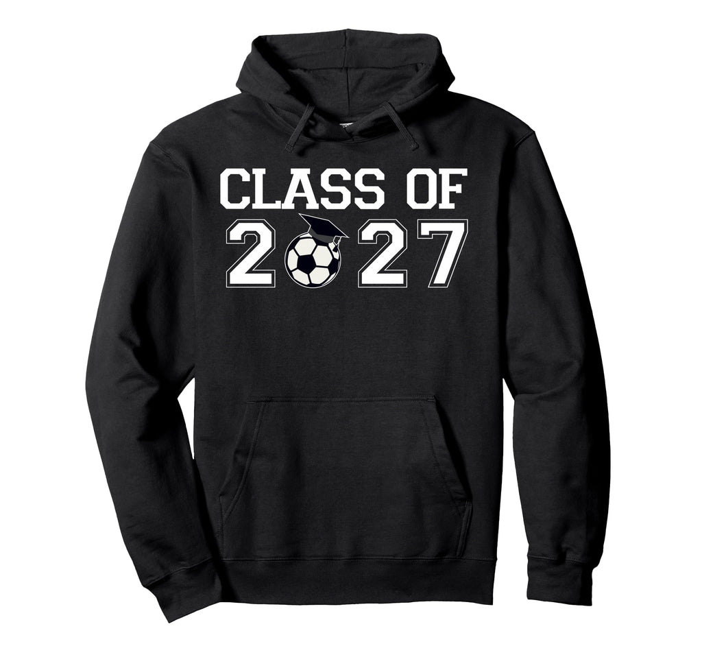 Class 2027 Senior Soccer Mens Hoodie - Fun Novelty Design Men Women