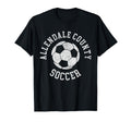 Allendale County Soccer Distressed 90S T-Shirt - Aesthetic Graphic Unisex