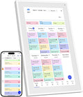 Digital Calendar, 21.5 Inch Wall Planner Digital Calendar & Chore Chart, IPS HD Touchscreen Interactive Display for Family Schedules, Streamline Household Organization, Wall Mount Included