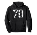 70Th Birthday Soccer Player Football 70 Hoodie - Aesthetic Graphic Unisex
