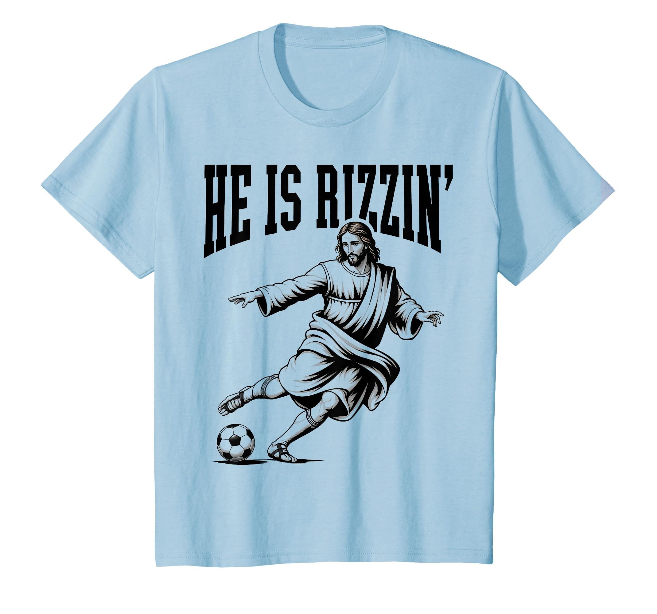 Rizzen Funny Sports Rizz He Is T-Shirt - Casual Everyday Wear Men Women