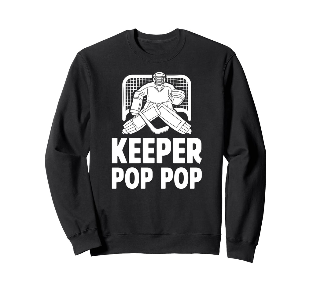 Ice Hockey Keeper Pop Pop Ice Sweatshirt - Casual Everyday Wear Unisex