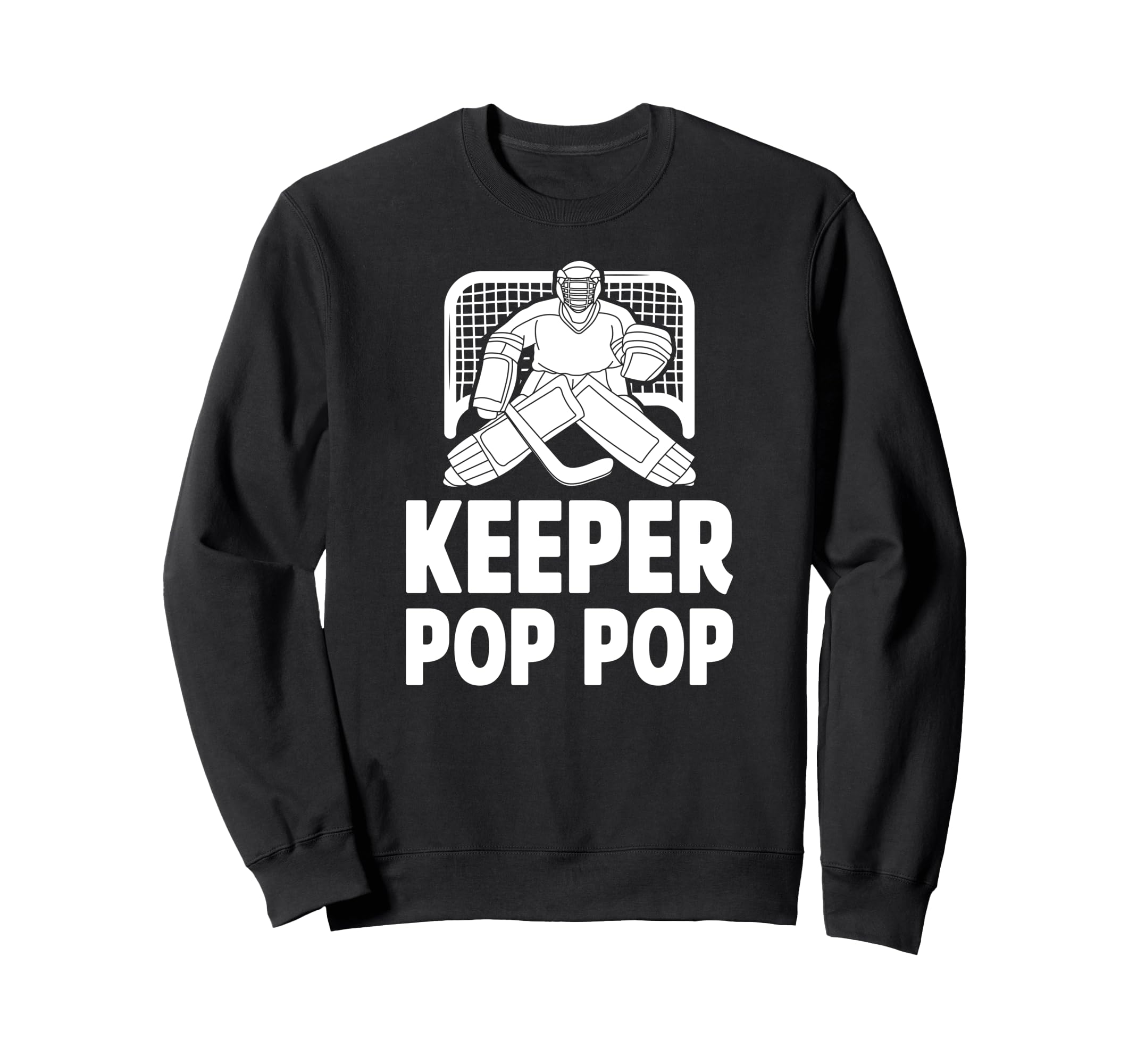 Ice Hockey Keeper Pop Pop Ice Sweatshirt - Casual Everyday Wear Unisex