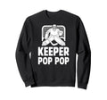 Ice Hockey Keeper Pop Pop Ice Hockey Sweatshirt - Unique Graphic Men Women