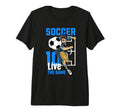 Mens Fun Soccer Player Sport Tri Blend T-Shirt - Graphic Print Men Women