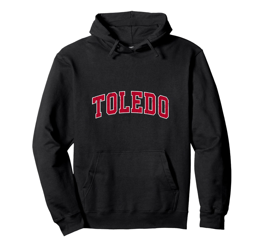 Toledo Ohio Oh Sports Red Hoodie - Custom Art Print for Adults