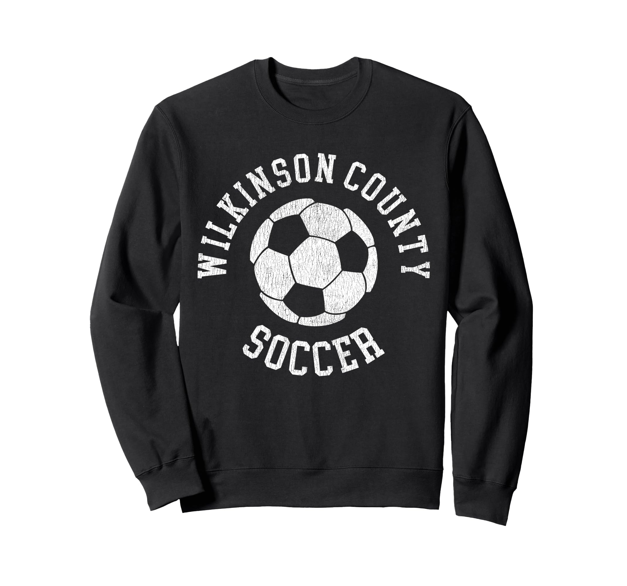 Wilkinson County Soccer Distressed 90S Sweatshirt - Custom Art Print Unisex