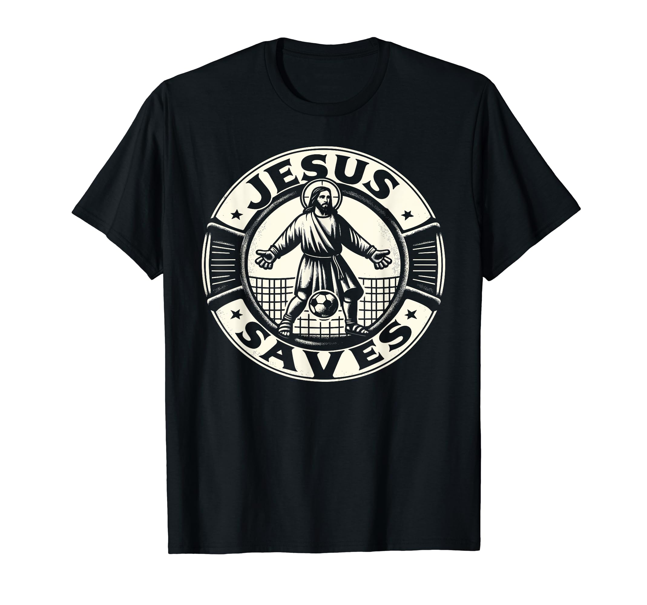 C J S Religious Christian Soccer Player T-Shirt - Streetwear Style Unisex