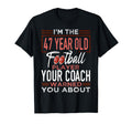 Football 47Th Birthday Party Player T-Shirt - Unique Graphic for Adults