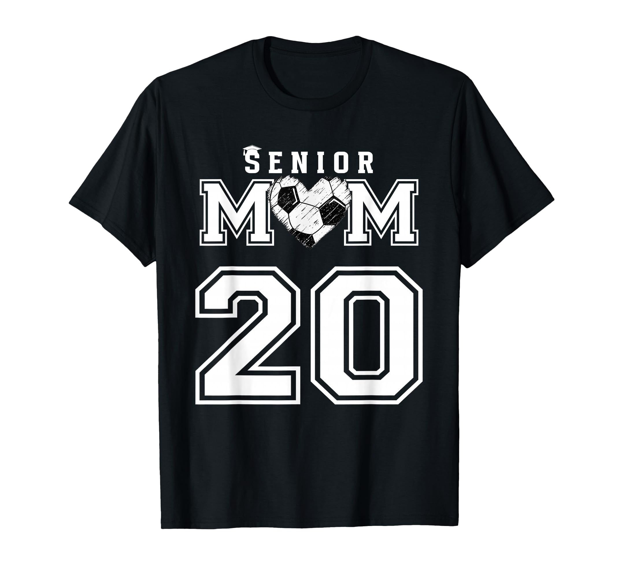 Proud Senior Soccer Mom Custom Jersey T-Shirt - Graphic Print Unisex