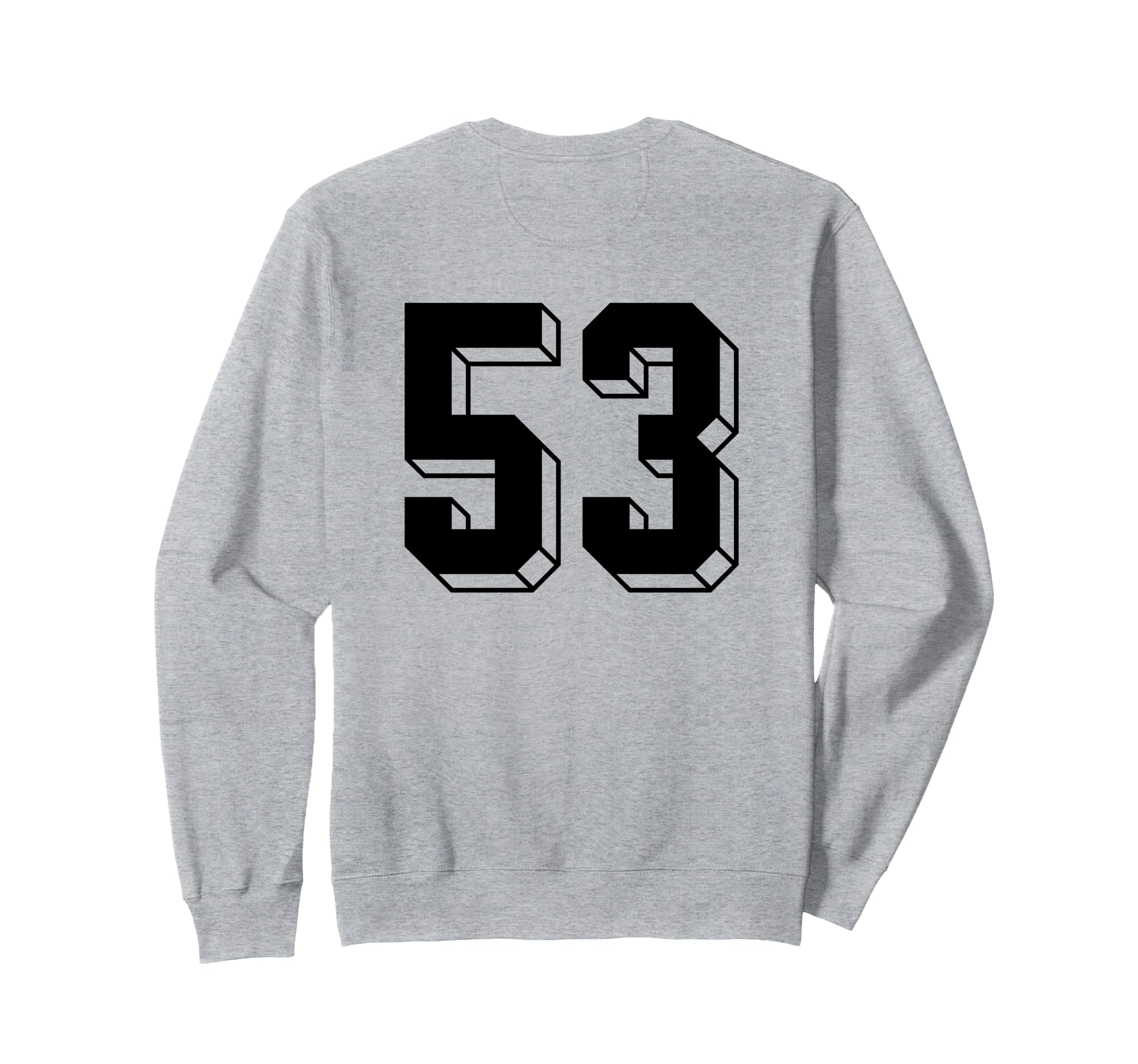 Number 53 Backside 80S 90S Team Sweatshirt - Unique Graphic Men Women