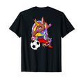 Dabbing Brown Skin Unicorn T-Shirt - Casual Everyday Wear for Adults