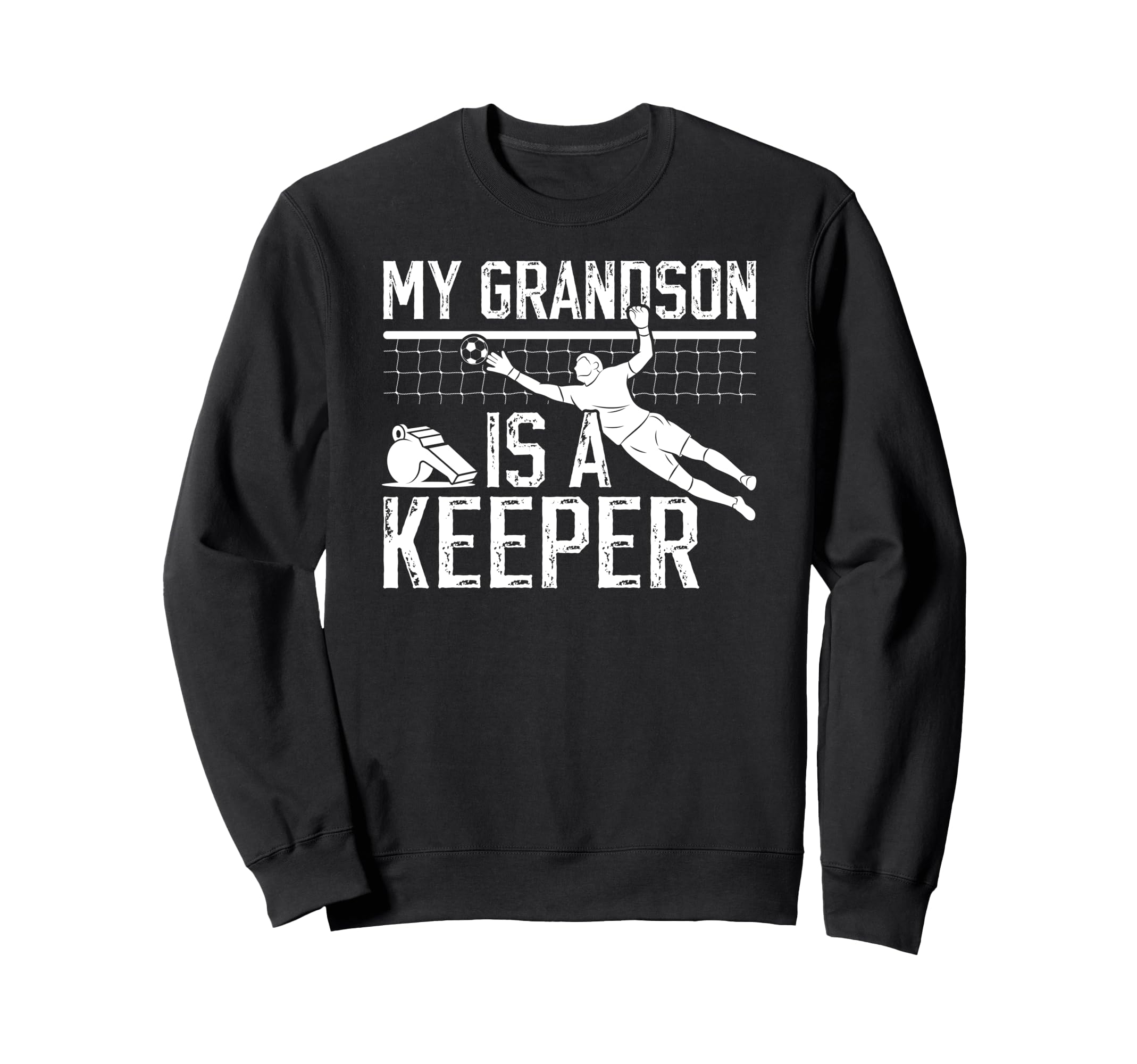 Proud Soccer Keeper Pop Pop Grandpa Sweatshirt - Minimalist Print Unisex