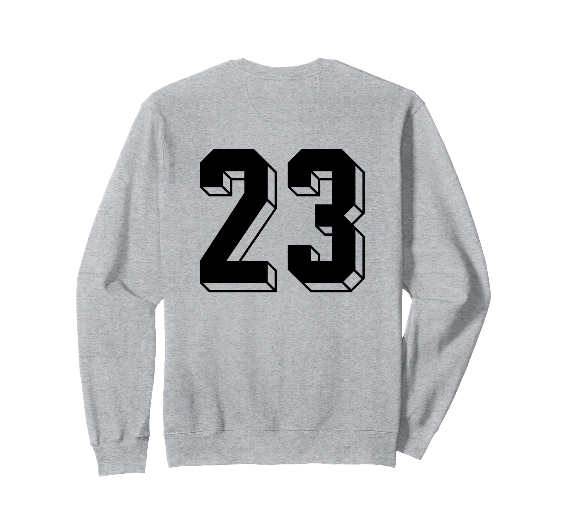 Number 23 Backside 80S 90S Team Sweatshirt - Streetwear Style Unisex