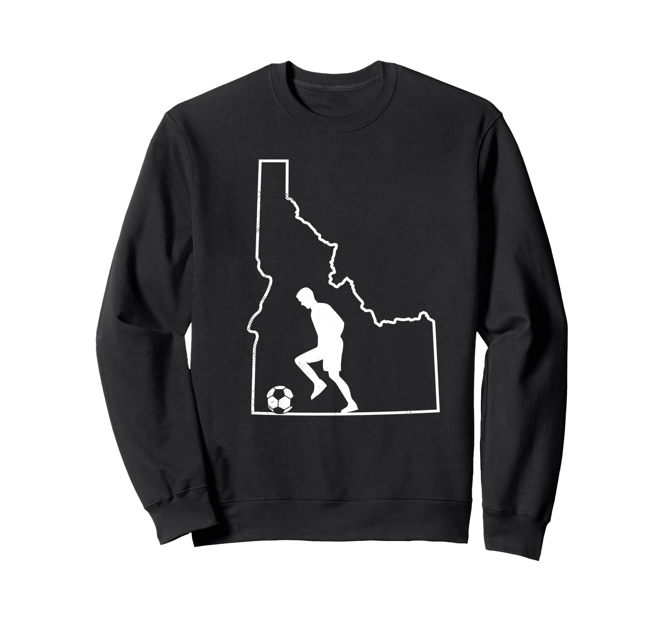 Idaho Map Soccer Player Gift Idaho Sweatshirt - Novelty Apparel Men Women