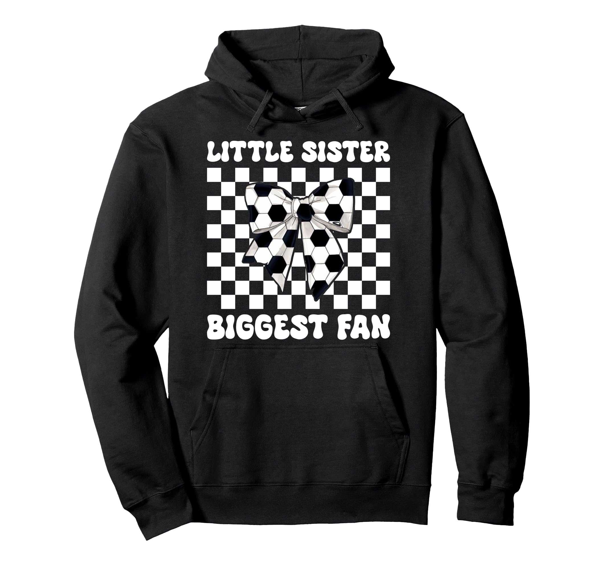 Soccer Sister Coquette Little Sister Hoodie - Trendy Graphic Unisex