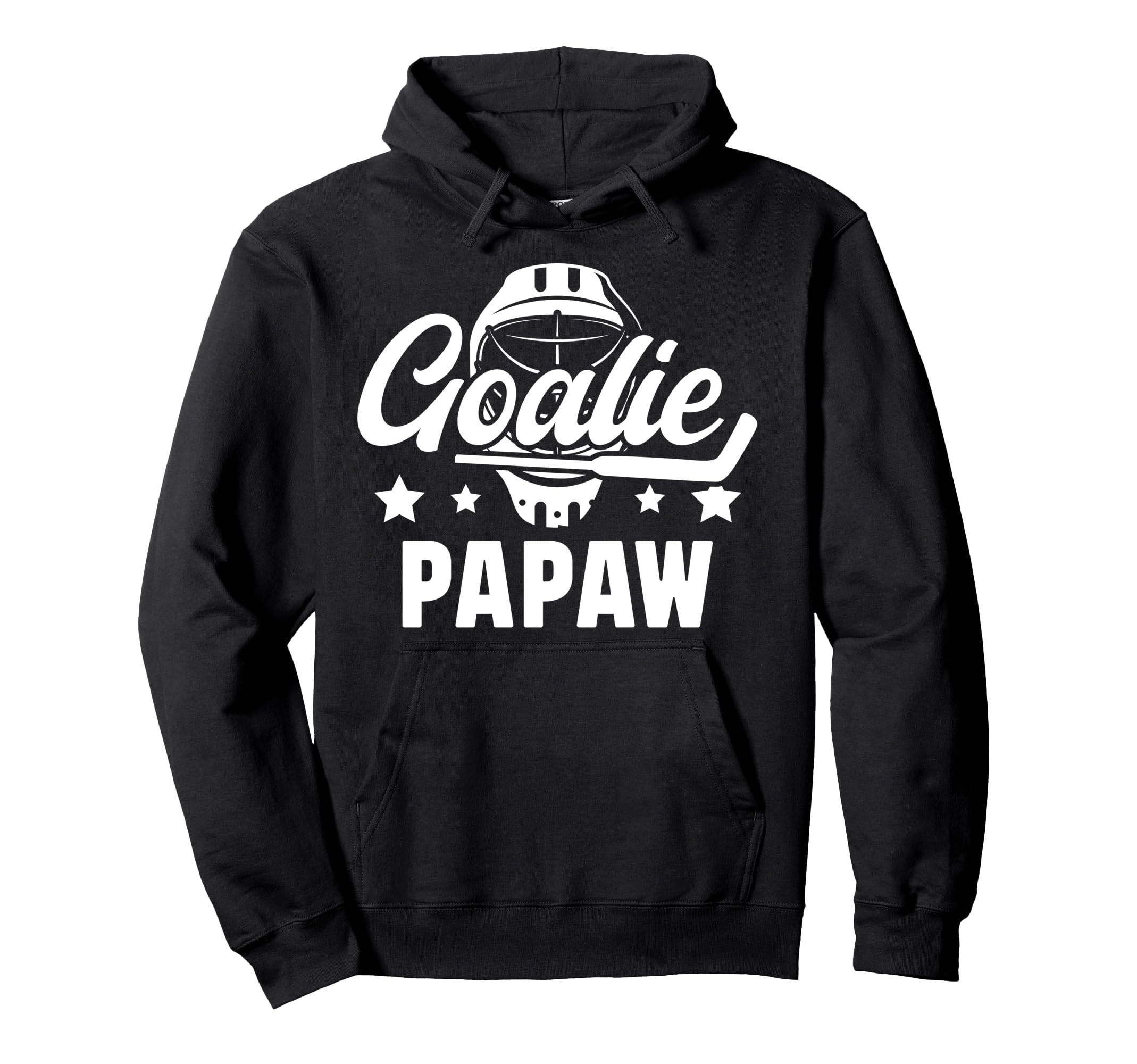 Ice Hockey Goalie Papaw Ice Hockey Hoodie - Unique Graphic Men Women