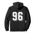 Number 96 Backside 80S 90S Team Jersey Hoodie - Graphic Print Unisex