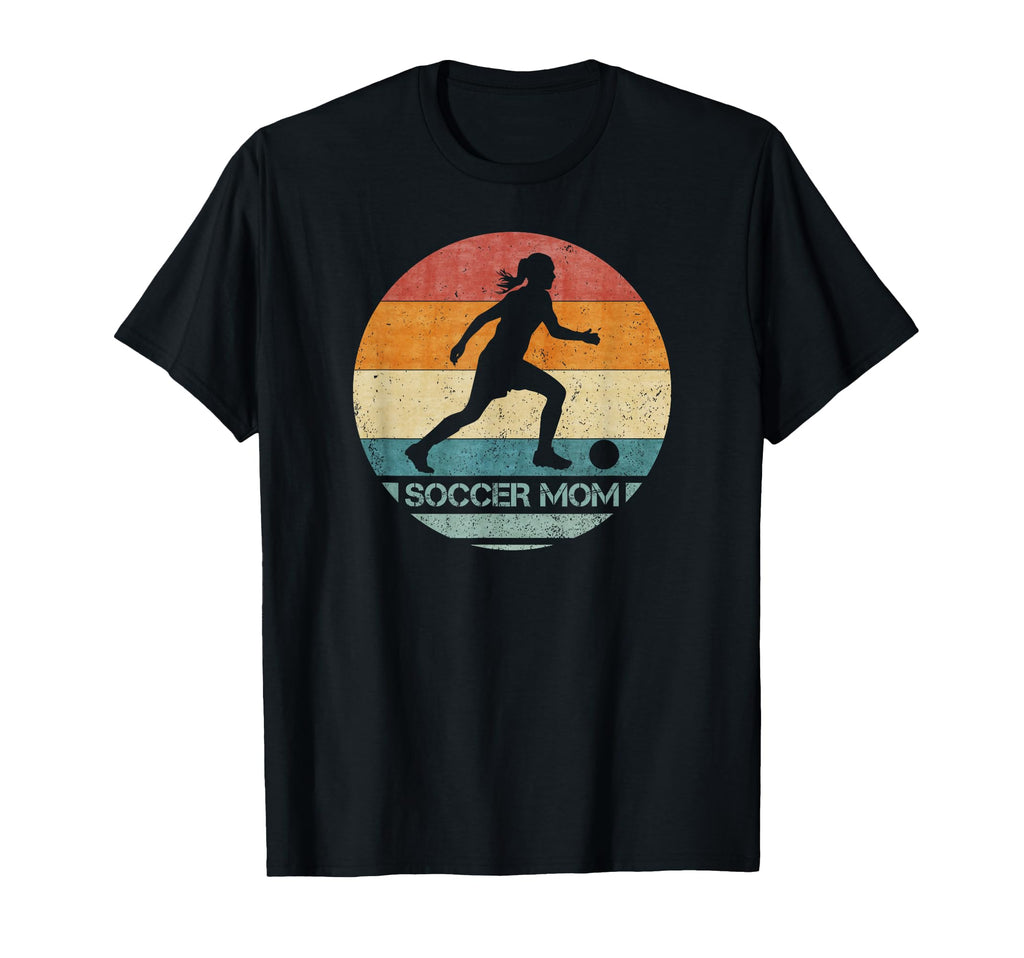 Proud Soccer Mom Football Silhouette T-Shirt - Unique Graphic for Adults