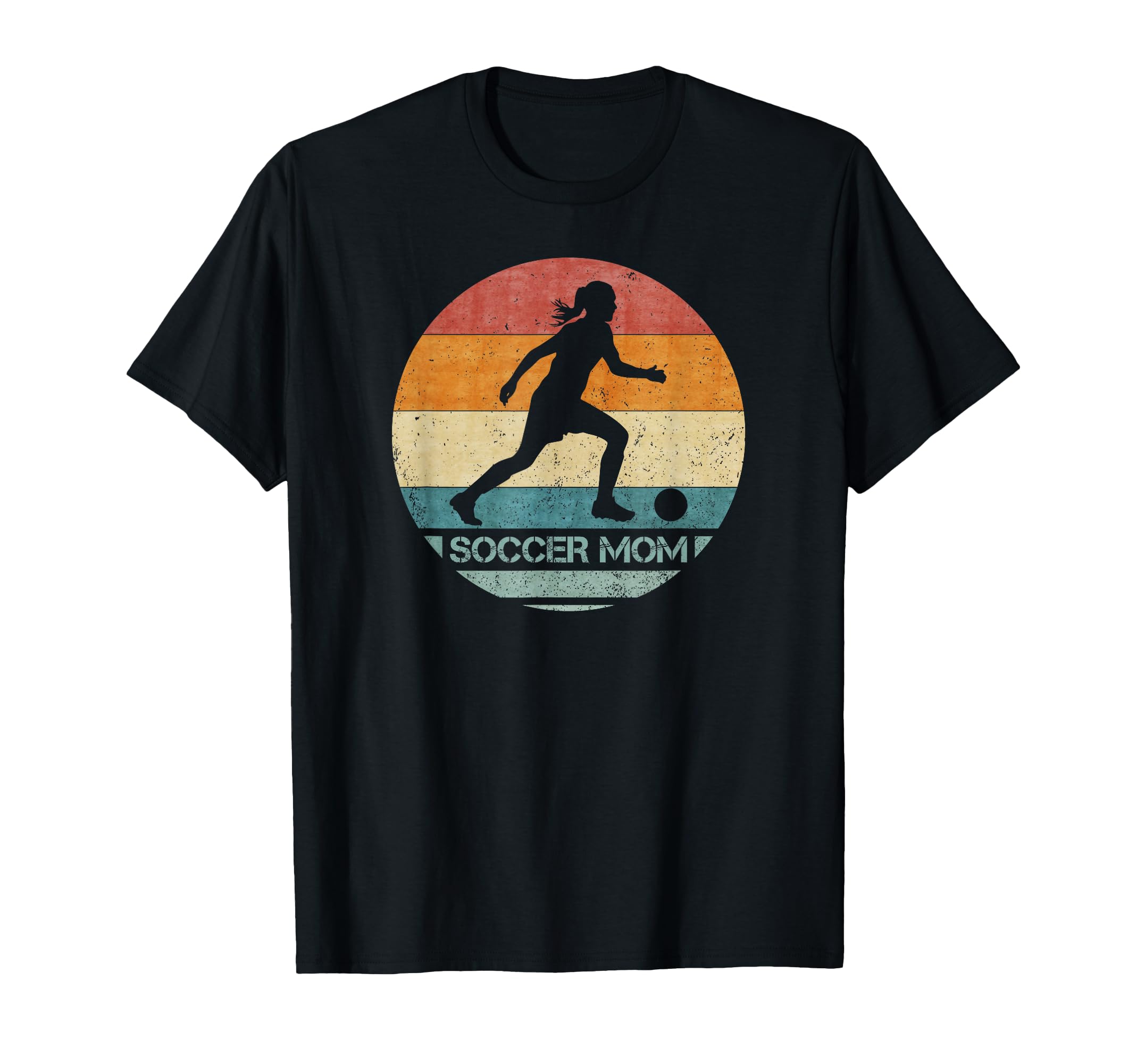Proud Soccer Mom Football Silhouette T-Shirt - Unique Graphic for Adults