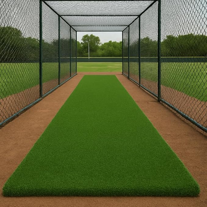 Ottomanson Artificial Turf Golf Hitting Mat 6'6" x 7' Indoor/Outdoor Waterproof Synthetic Fake Grass for Putting Practice Baseball Football Sports Gym Backyard, Custom Size 2' up to 30'