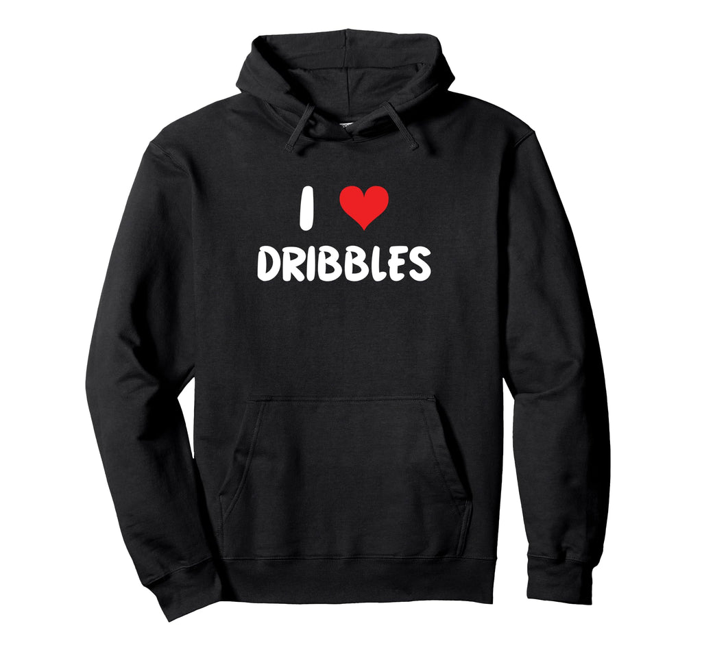 I Love Dribbles Heart Basketball Hoodie - Streetwear Style for Adults
