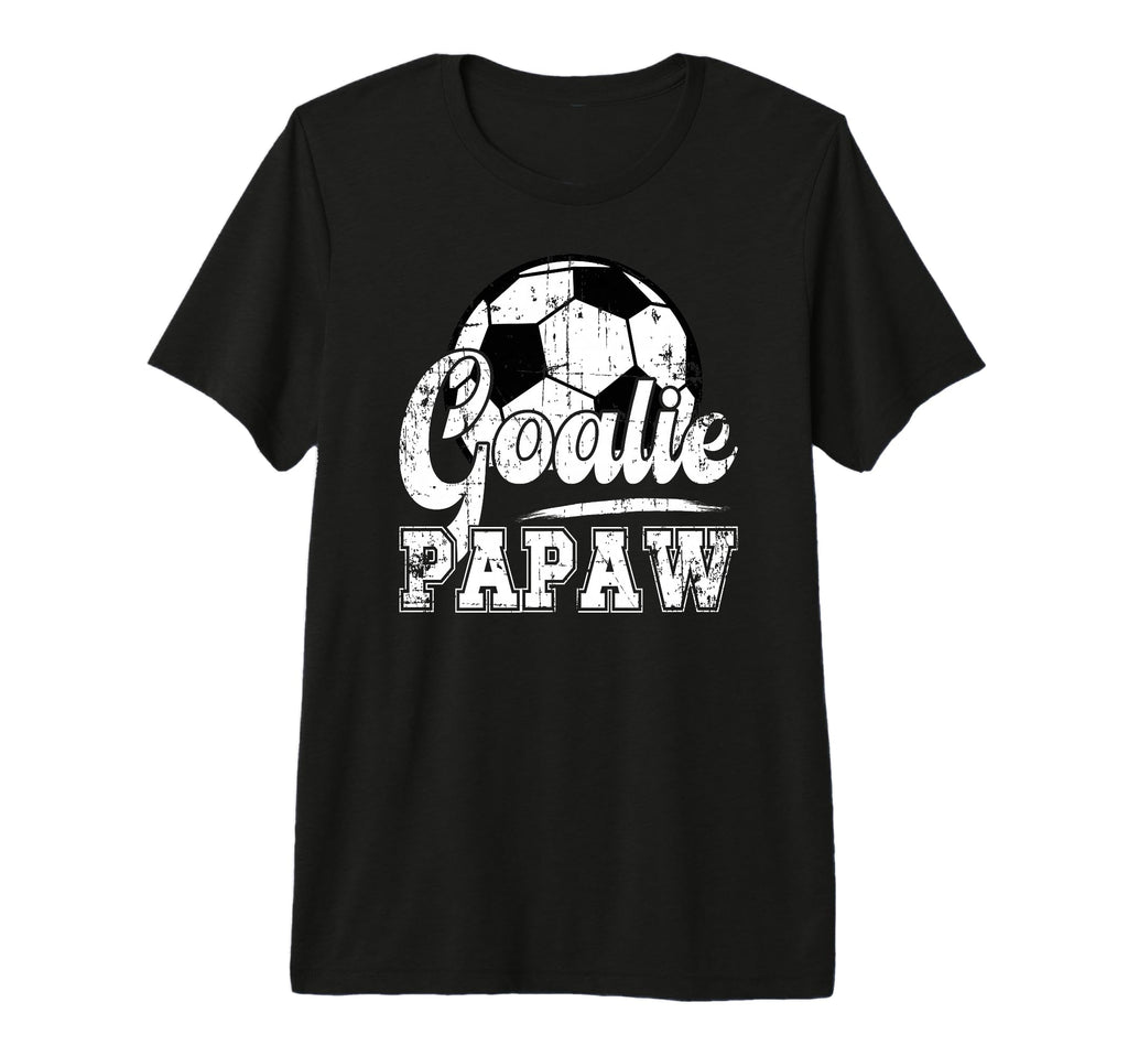 Mens Soccer Goalie Papaw Soccer T-Shirt - Fun Novelty Design Men Women