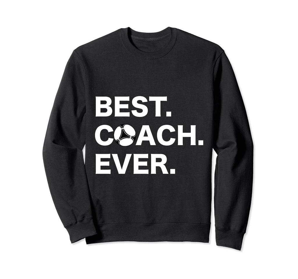 Funny Soccer T Best Coach Ever Soccer Sweatshirt - Streetwear Style Unisex