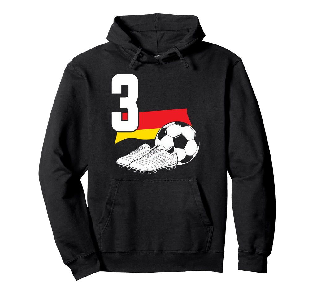 3 Soccer Birthday Gift Soccer Fan Sports Hoodie - Aesthetic Graphic Unisex