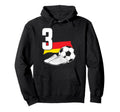 3 Soccer Birthday Gift Soccer Fan Sports Hoodie - Aesthetic Graphic Unisex