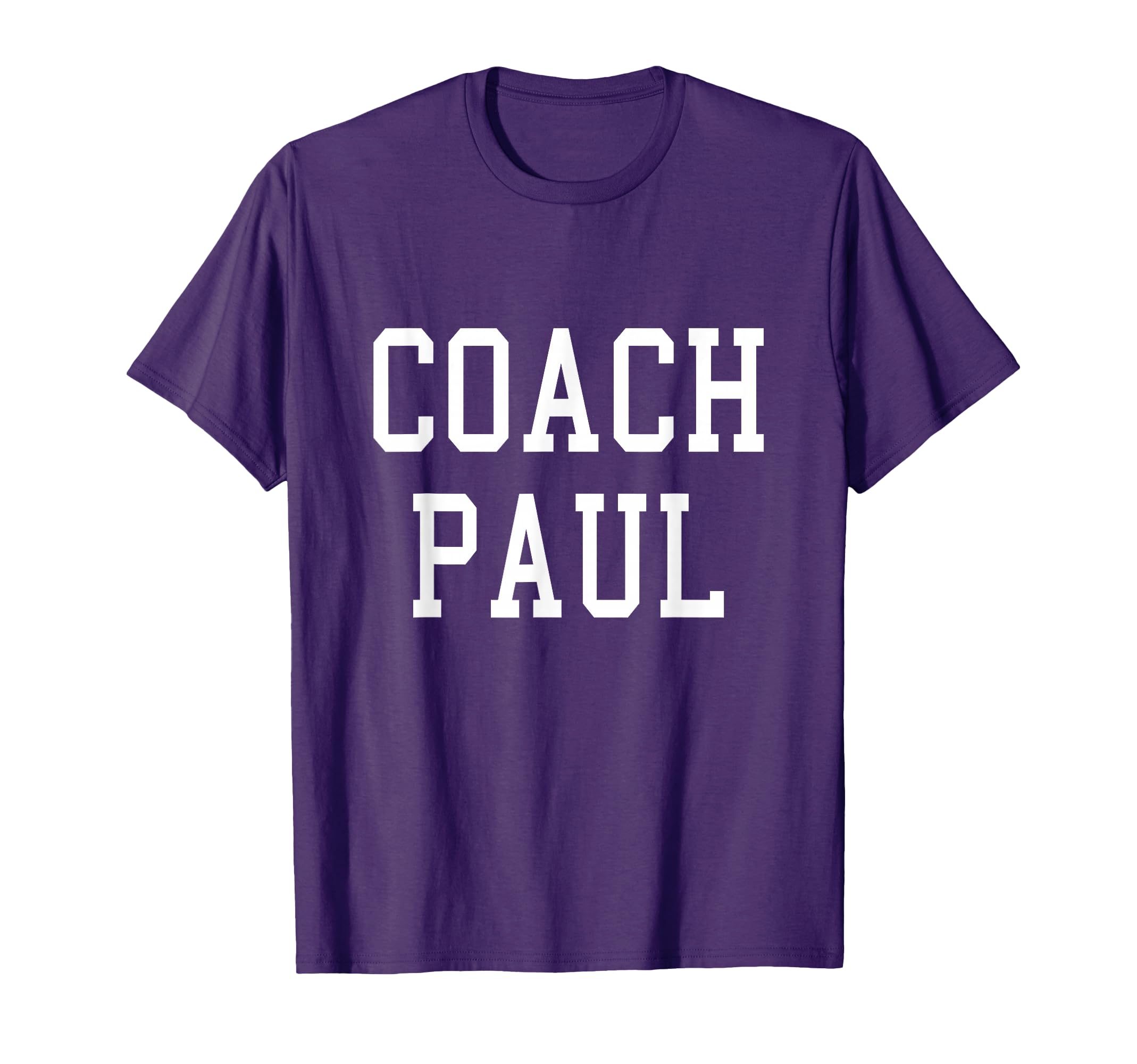 Coach Paul Custom Football Soccer T-Shirt - Fun Novelty Design Men Women