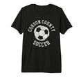 Corson County Soccer Distressed 90S Tri T-Shirt - Graphic Print Unisex