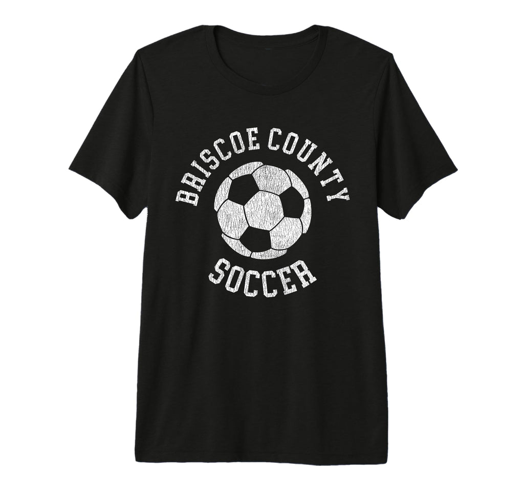 Briscoe County Soccer Distressed 90S T-Shirt - Streetwear Style for Adults