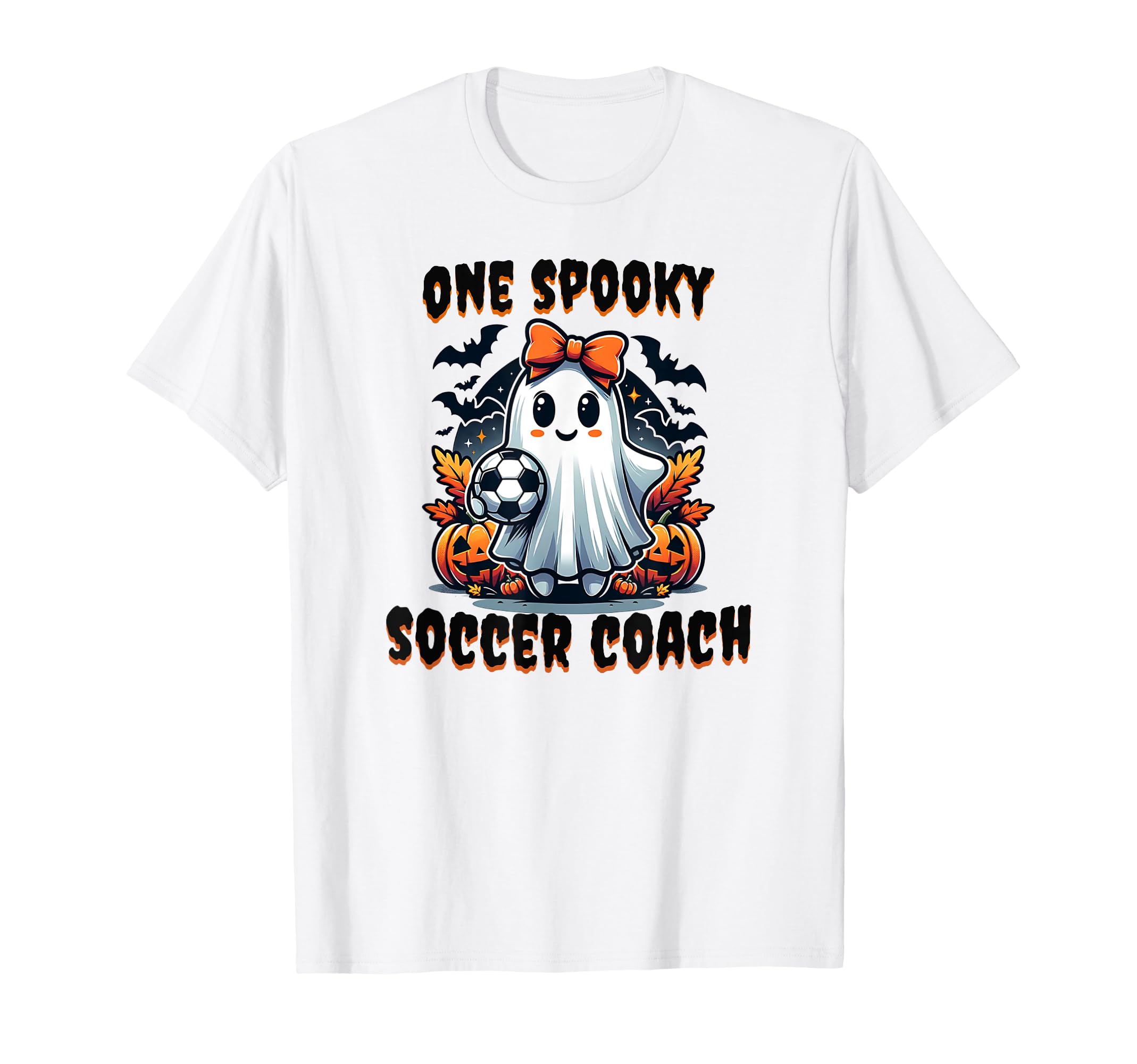 One Spooky Soccer Coach Halloween T-Shirt - Fun Novelty Design for Adults