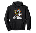 My Favorite Soccer Ball Grandma Leopard Sweatshirt - Graphic Print Unisex