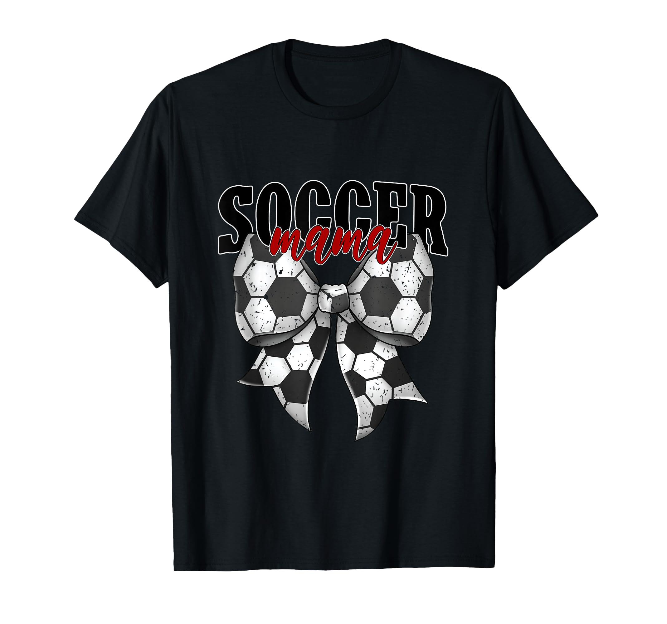 Soccer Mama Coquette Bow Proud Soccer T-Shirt - Unique Graphic Men Women
