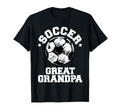 Soccer Great Grandpa Soccer Ball T-Shirt - Graphic Print Men Women