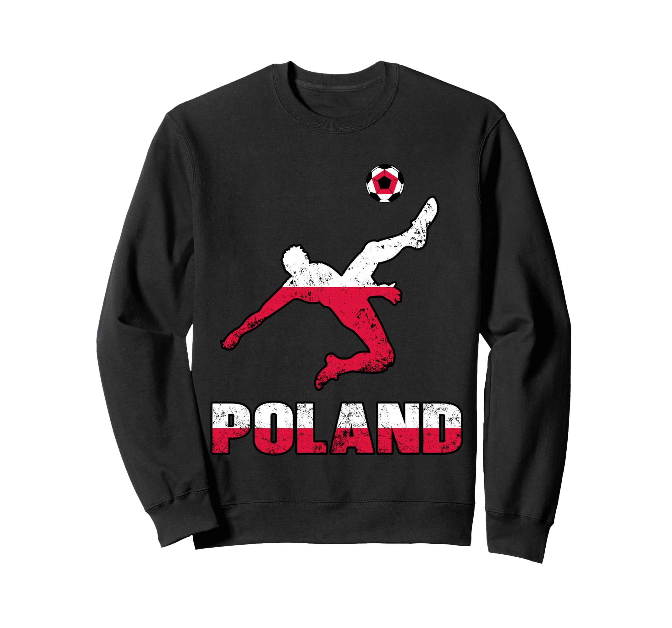 Poland Football Soccer Game Player Sweatshirt - Custom Art Print Unisex