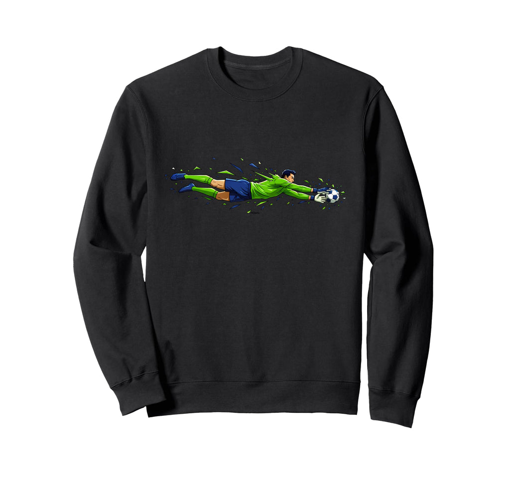 Football Soccer Goalkeeper Safe Comic Sweatshirt - Graphic Print for Adults