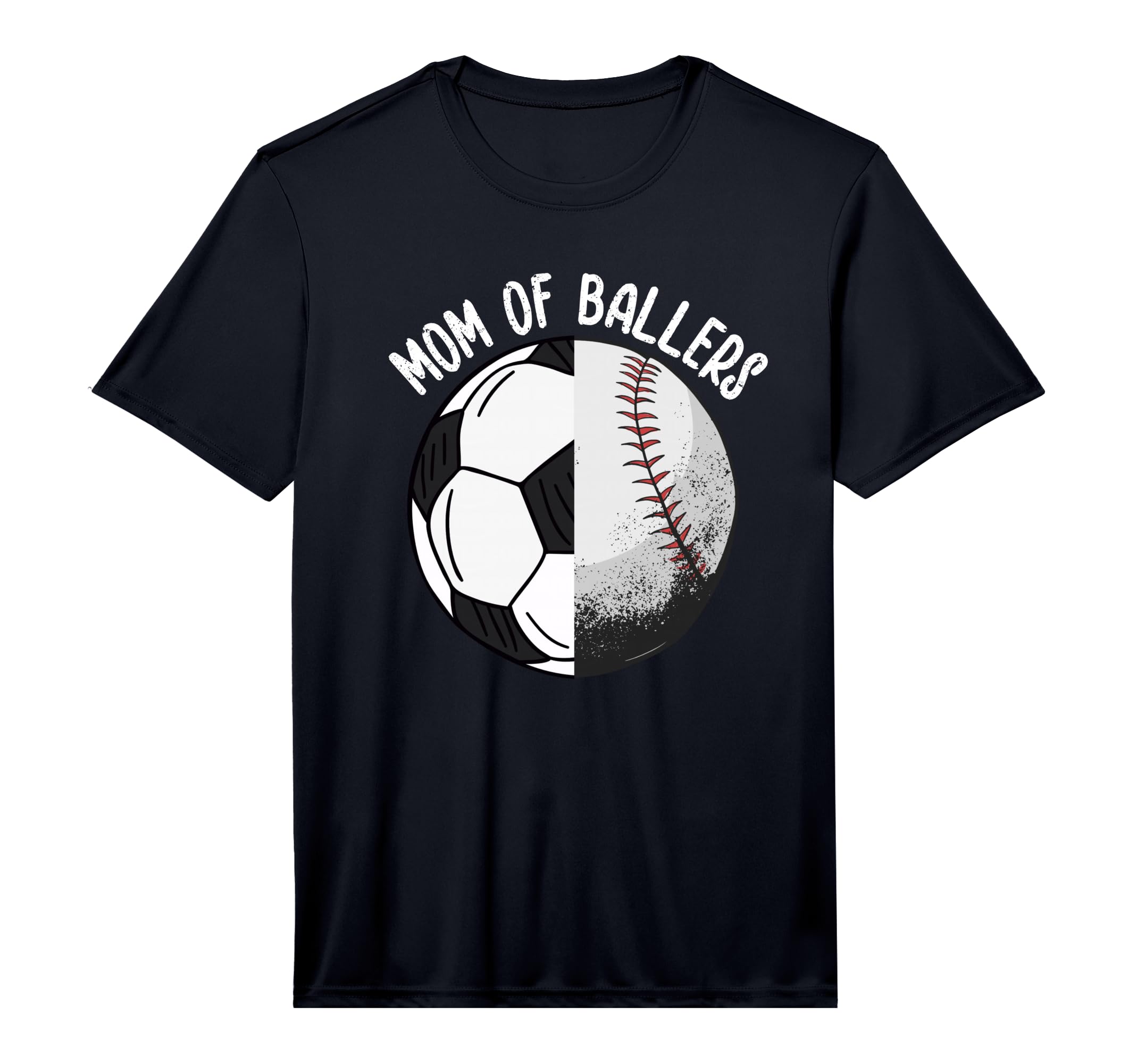Mom Ballers Soccer Baseball Mama T-Shirt - Streetwear Style Men Women