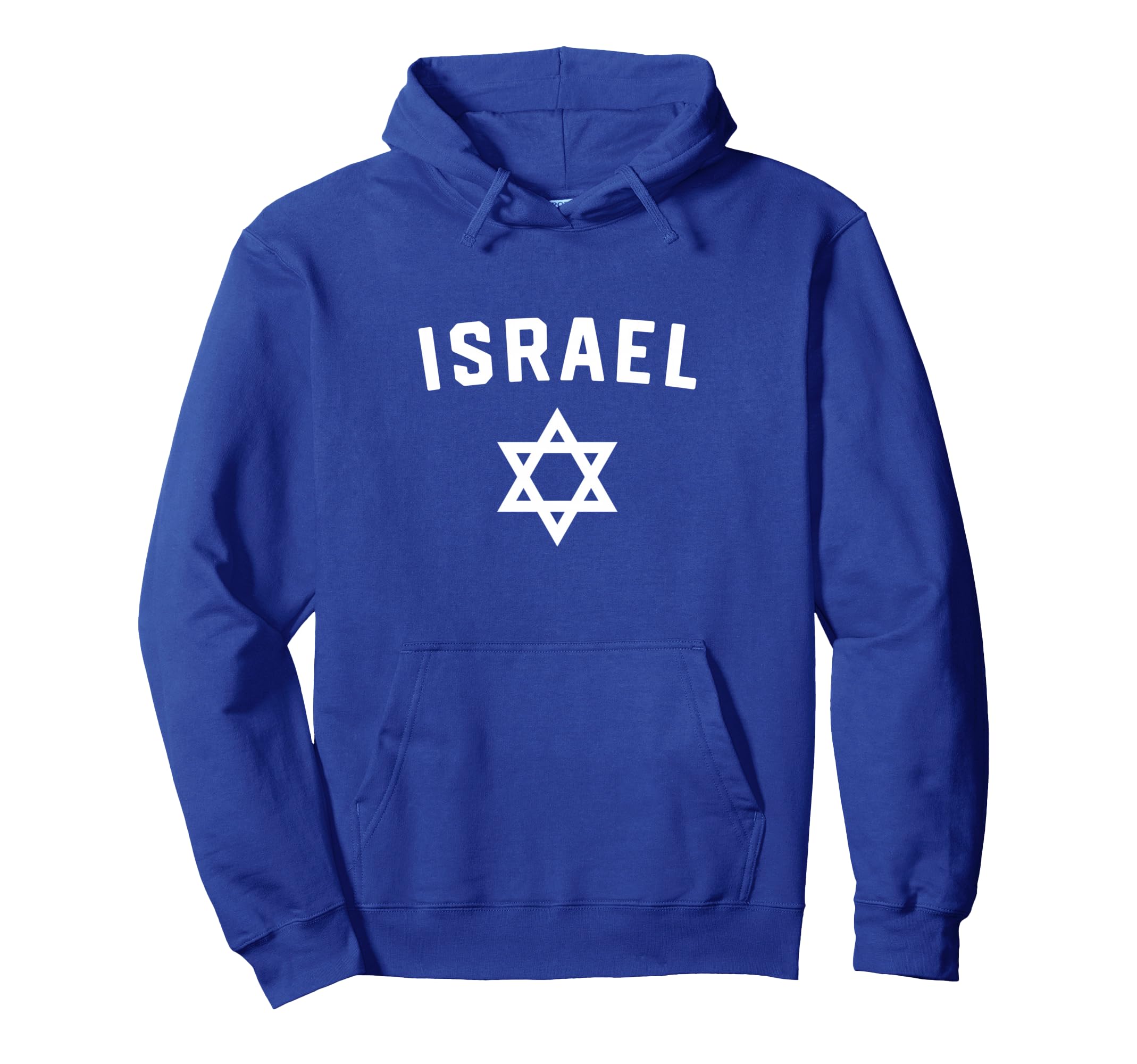 I Love Israel Minimalist Israeli Flag Hoodie - Casual Everyday Wear Unisex