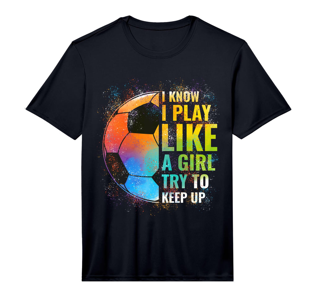 I Know I Play Like Try To Keep Up Funny T-Shirt - Minimalist Print Unisex