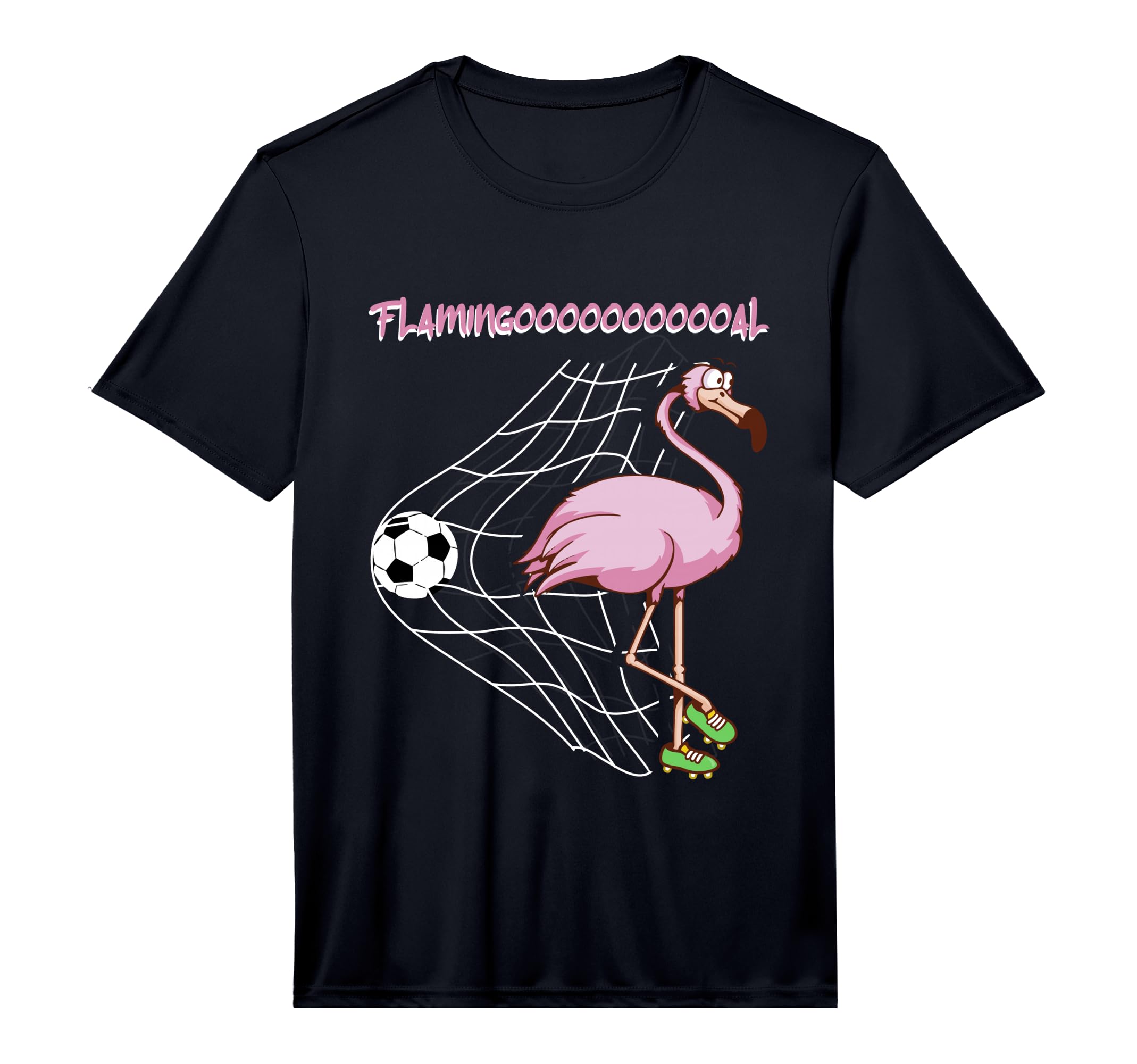 Flamingooooal Flamingo Or Soccer T-Shirt - Trendy Graphic for Adults