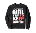 Ice Hockey Player Goalkeeper Sweatshirt - Fun Novelty Design for Adults